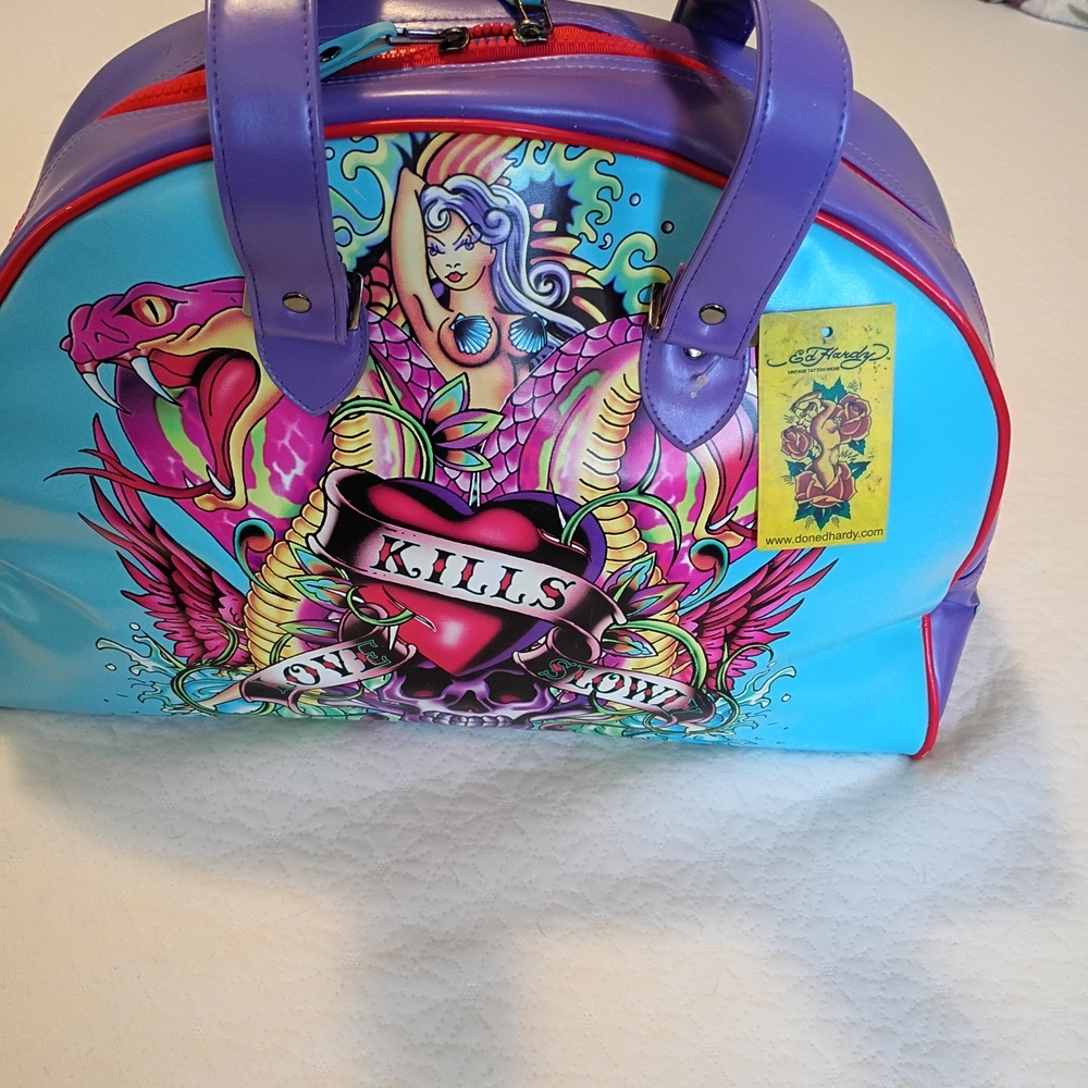 Vintage Ed Hardy- Tattoo Bag✨